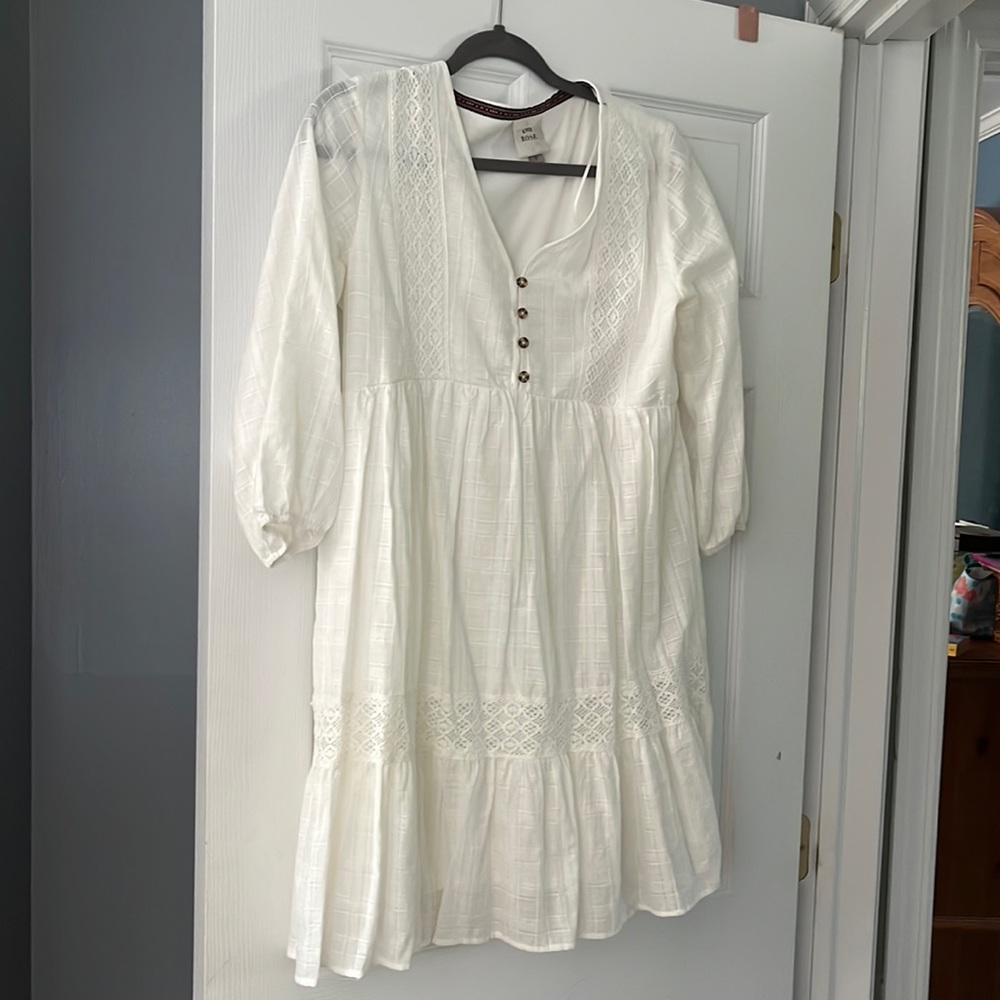 Knox Rose white long sleeved dress